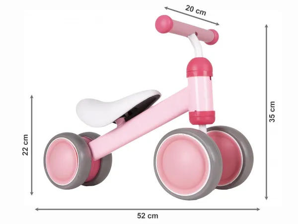 ECOTOYS Detské odrážadlo Lemmy ružové
