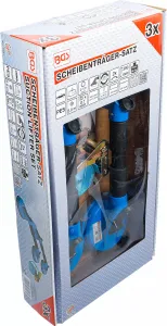 BGS Technics Prísavky dvojité na nosenie skla, 3 diely, BGS 7997