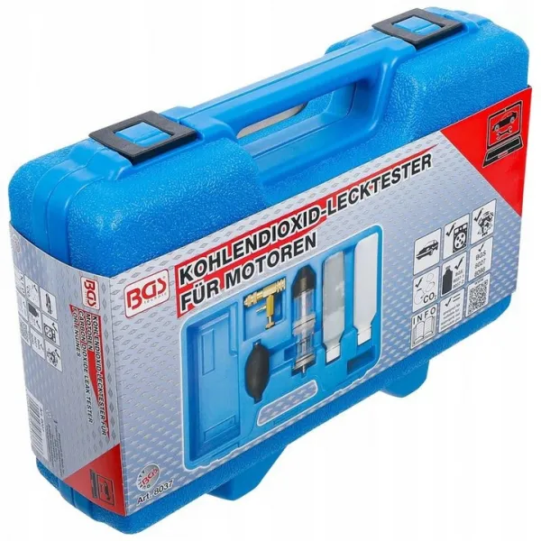 BGS Technics Tester úniku oxidu uhličitého pre motory, BGS 8037