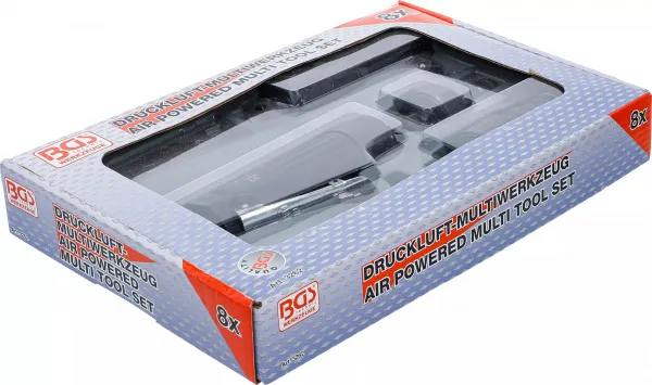 BGS Technics Pneumatický multifunkčný nástroj s 3 výmennými pracovnými hlavami ,BGS 3262