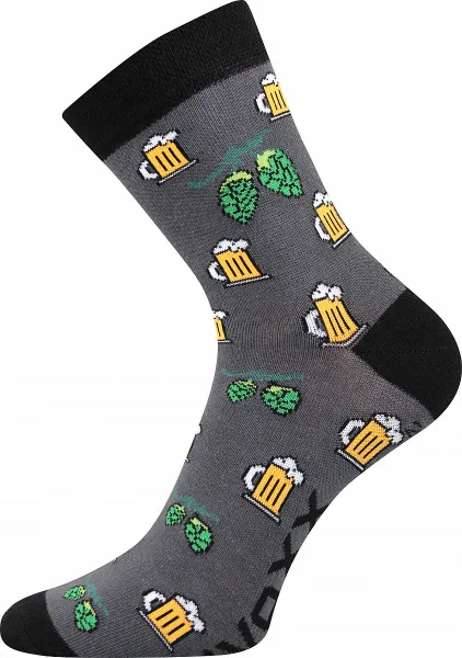 3PACK pánské ponožky VoXX viacfarebné (Pivo-mix3) L