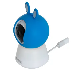 EVOLVEO Baby Monitor N5, Set videochůvičky s 360° dohledem, obousměrnou komunikací a ukolébavkami, modrá