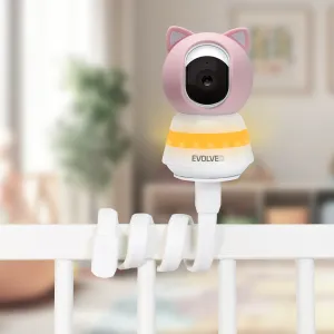 EVOLVEO Baby Monitor N5 - Set videochůvičky s 360° dohledem, obousměrnou komunikací a ukolébavkami,