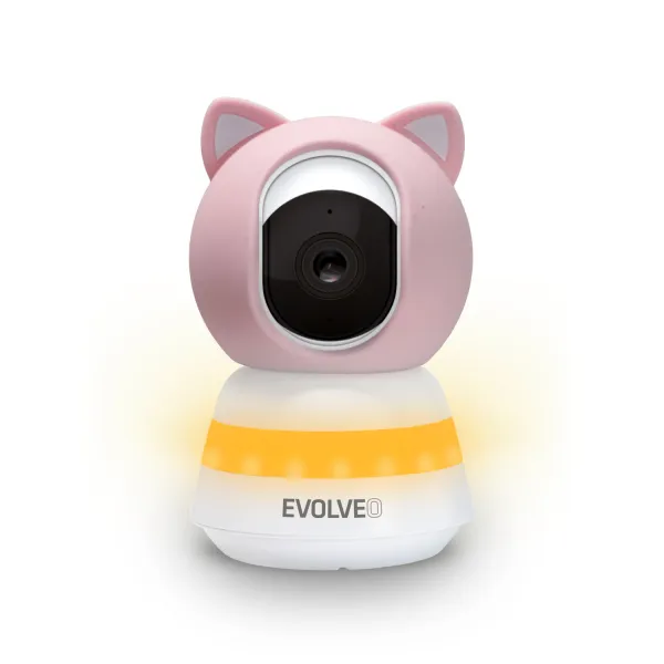 EVOLVEO Baby Monitor N5 - Set videochůvičky s 360° dohledem, obousměrnou komunikací a ukolébavkami,