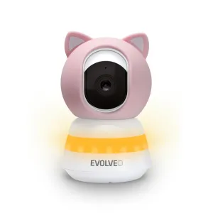 EVOLVEO Baby Monitor N5 - Set videochůvičky s 360° dohledem, obousměrnou komunikací a ukolébavkami,
