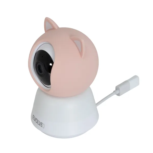 EVOLVEO Baby Monitor N5 - Set videochůvičky s 360° dohledem, obousměrnou komunikací a ukolébavkami,
