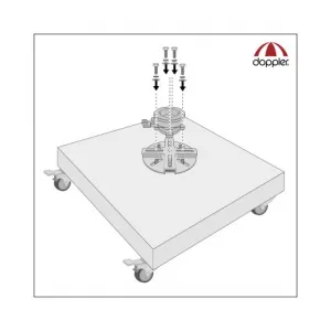 Doppler Vario adaptér pre slnečníky s bočnou nohou