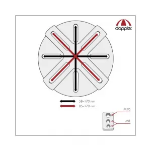 Doppler Vario adaptér pre slnečníky s bočnou nohou