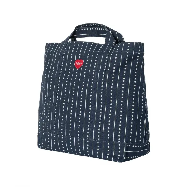 Carhartt WIP Drewe Tote Big Heart Pinstripe "Ink" (I034598-2RUXX)