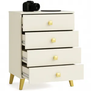 Ak furniture Komoda MOBI K-04 kašmír/zlatá