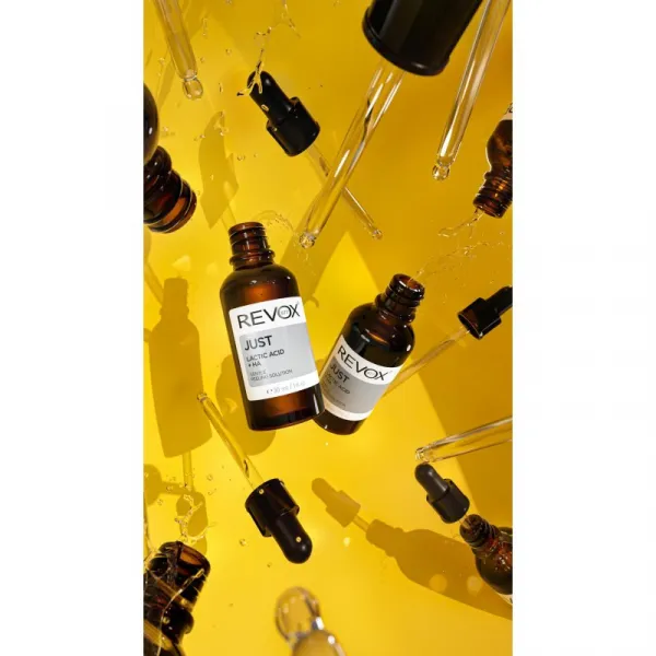 Revox B77 JUST Lactic Acid + HA vyhladzujúce exfoliačné sérum na tvár a krk 30 ml