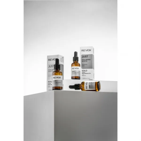 Revox B77 JUST Hyaluronic Acid 5% hydratačný fluid na tvár a krk 30 ml