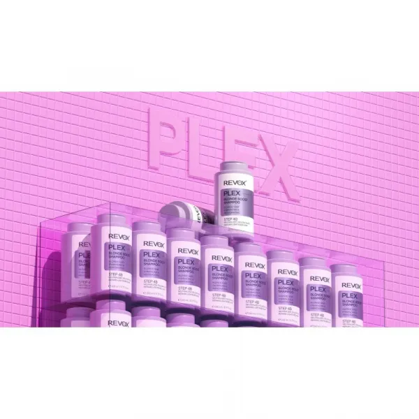 Revox B77 Plex Blonde Boost Shampoo. Step 4B šampón neutralizujúci žlté tóny pre blond vlasy 260 ml