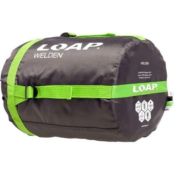 LOAP WELDEN Spací vak, tmavo sivá, veľkosť 220 cm - pravý zips