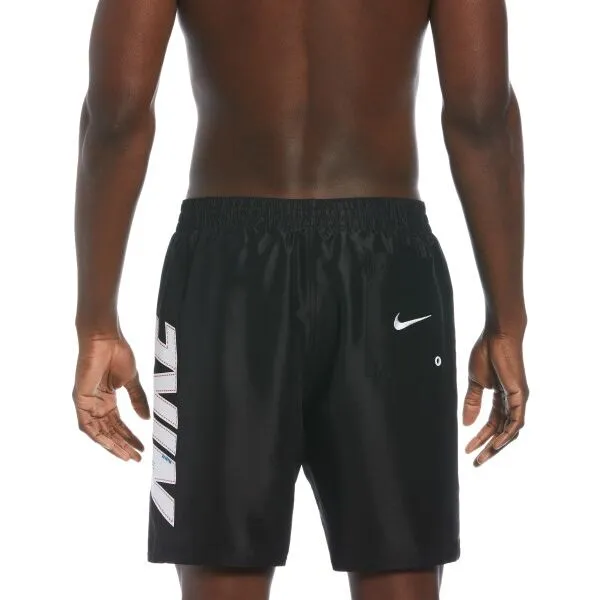 Pánske plavky NIKE SWIM Big Block 7 inch -001-Black