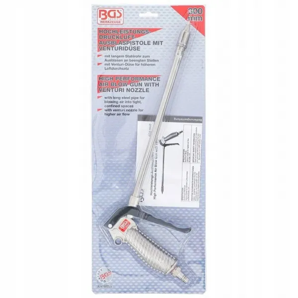 BGS Technics Vysokovýkonná vzduchová pištoľ s Venturiho dýzou , 290 mm BGS8559