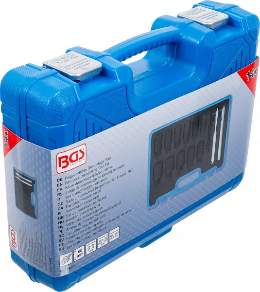 BGS Technics Sada na demontáž skrutiek ráfika, 14 dielov, BGS 74448