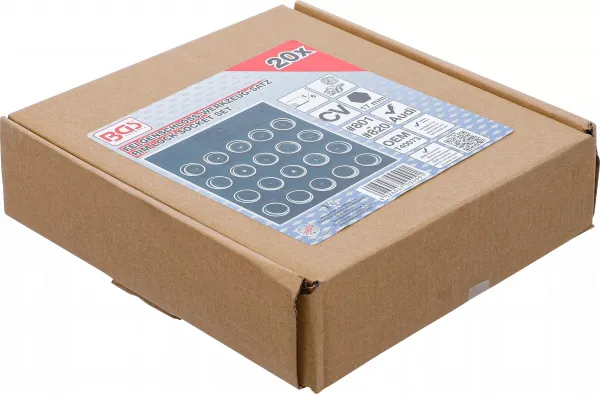 BGS Technics Sada nástrčných hlavíc na ráfiky pre Audi | 20 ks BGS9499