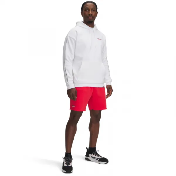Pánske teplákové kraťasy UNDER ARMOUR PROJECT ROCK Icon Flc Short-RED