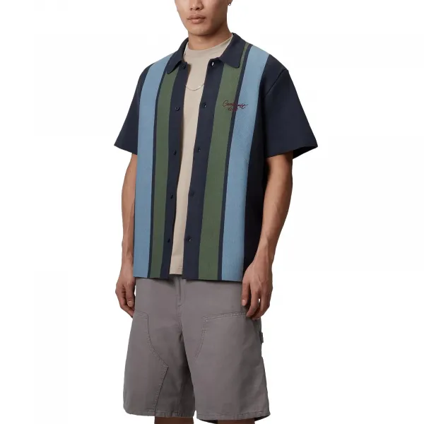 Carhartt WIP Memory Knit Shirt "Percy Stripe Ink" (I034533-2W2XX)