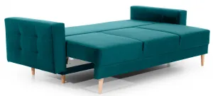 Eltap Rozkládací pohovka ASGARD 233 cm Mat Velvet 75 zelená