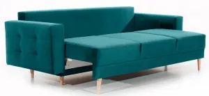 Eltap Rozkládací pohovka ASGARD 233 cm Mat Velvet 75 zelená