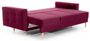 Eltap Rozkládací pohovka ASGARD 233 cm Mat Velvet 68 vínová