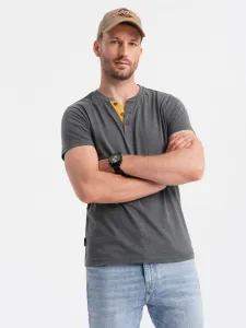 Pánske tričko s krátkym rukávom šedé