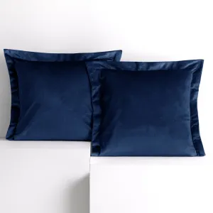 Súprava 2 ks obliečok na vankúše AmeliaHome Velvet Side indigová, veľkosť 50x70