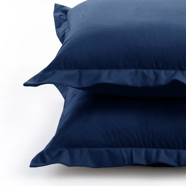 Súprava 2 ks obliečok na vankúše AmeliaHome Velvet Side indigová, veľkosť 50x70