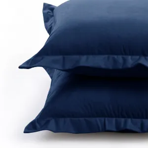 Súprava 2 ks obliečok na vankúše AmeliaHome Velvet Side indigová, veľkosť 50x70