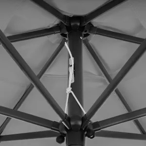 LONGWELL INDUSTRIAL LTD Záhradný slnečník PLUGO 210 cm sivý