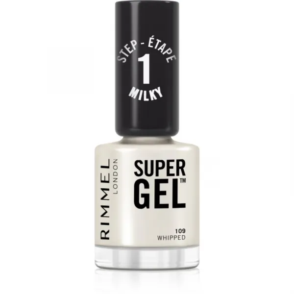 Rimmel Super Gel gélový lak na nechty bez použitia UV/LED lampy odtieň 109 Whipped 12 ml