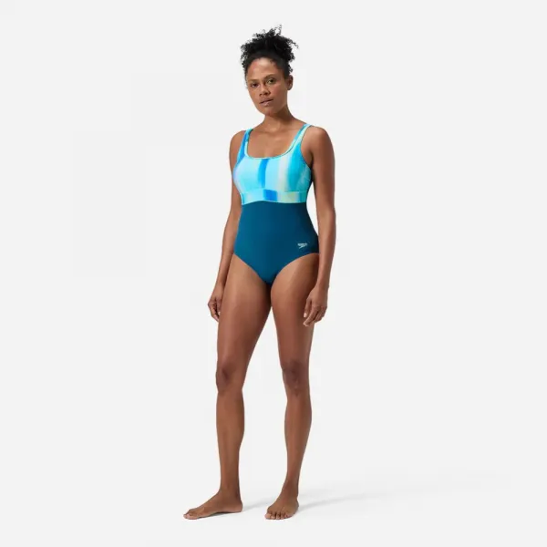 Speedo shaping contoureclipse 1 piece arctic/navy 46