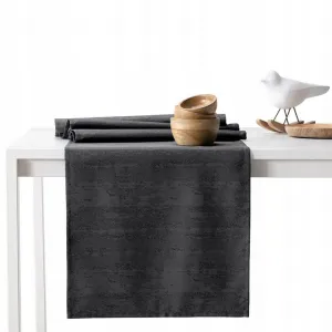 Behúň na stôl AmeliaHome VESTA tmavosivý, veľkosť 30x100