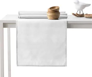 Běhoun na stůl AmeliaHome VESTA bílý, veľkosť 30x80