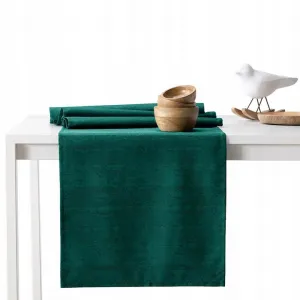 Běhoun na stůl AmeliaHome VESTA láhvově zelený, veľkosť 30x100