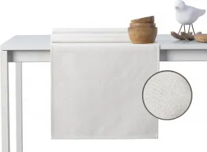 Běhoun na stůl DecoKing Sparkle krémový, veľkosť 30x80