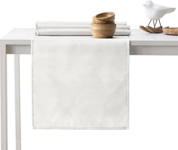 Behúň na stôl AmeliaHome VESTA krémový, veľkosť 30x100
