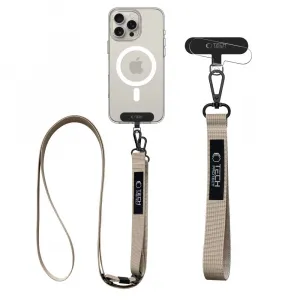 Tech-Protect Rope Crossbody šnúrka na mobil, béžová