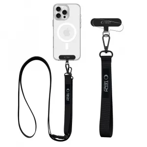 Tech-Protect Rope Crossbody šnúrka na mobil, čierna