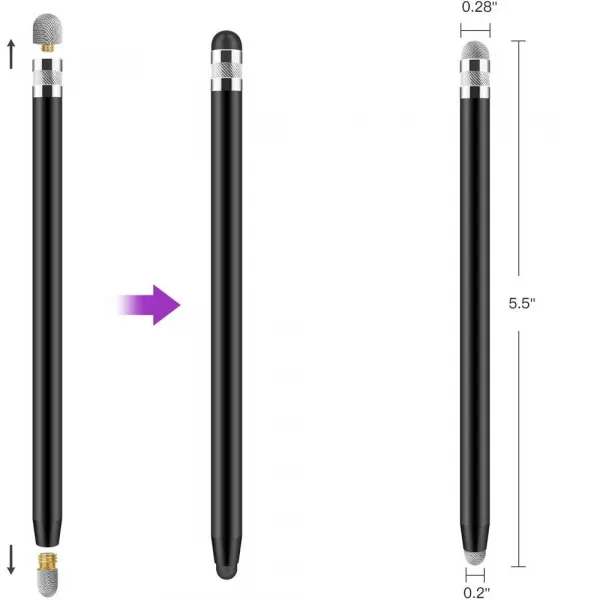 Tech-Protect USP100 Stylus pero na tablet, čierne