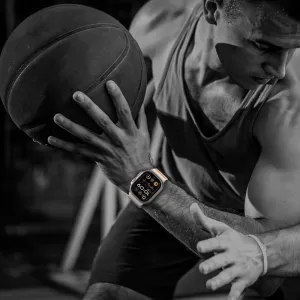 Tech-Protect Nylon Clasp remienok na Apple Watch 44/45/46/49mm, titanium