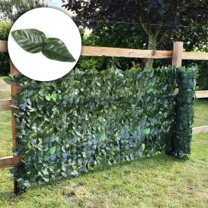 Umelý živý plot z brečtanu, 500x50 cm, zelený balkónový kryt, maskovanie