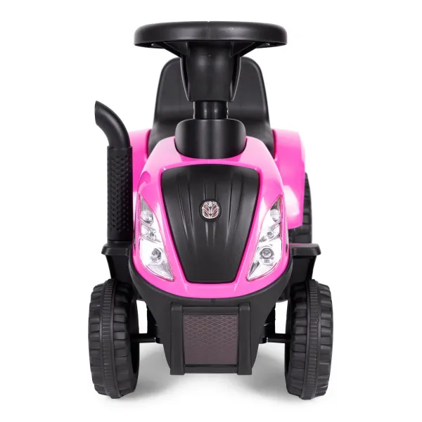MULTISTORE Dětské odrážedlo TRACTOR s vozíkem růžové