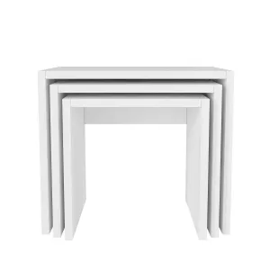 Rozkladací stôl Zariel White, 3 ks
