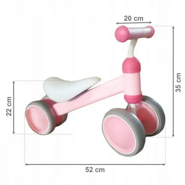 ECOTOYS Detské odrážadlo Lemmy ružové