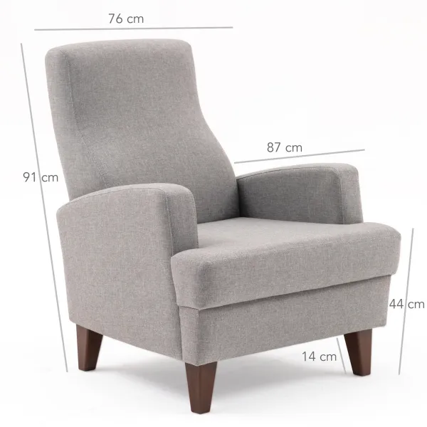 Kreslo Kana Bergere Light Grey
