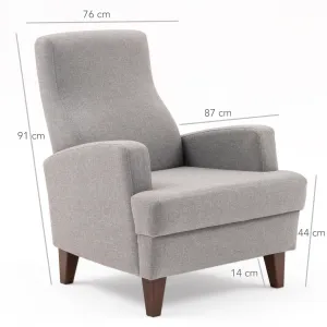 Kreslo Kana Bergere Light Grey