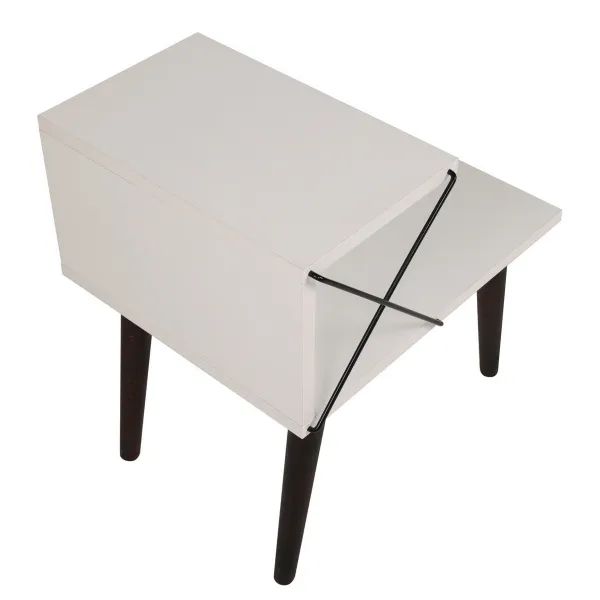 Nočný stolík Cross White